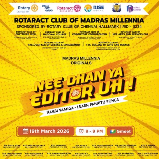 Nee dhan ya editor uh!