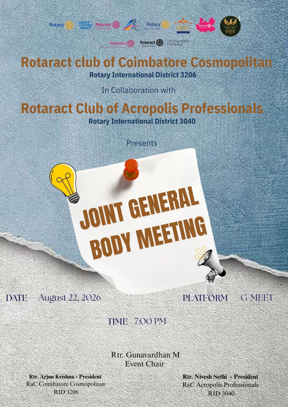 Joint General Body Meeting